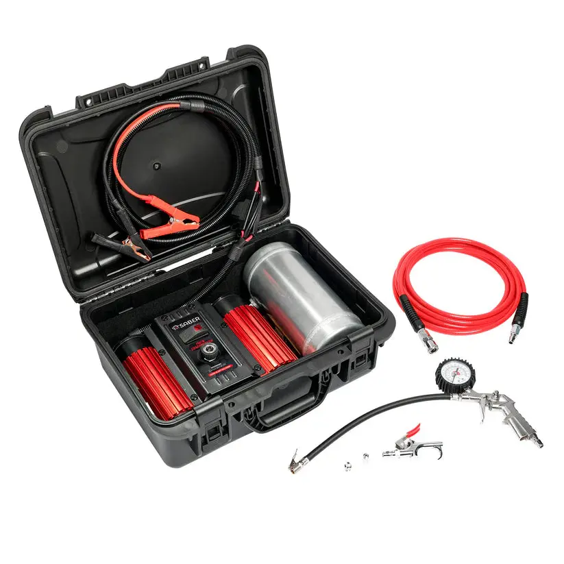 Saber Select Series Twin Air Compressor With Hard Case & Inflation Kit 1