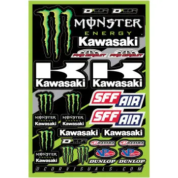 Decal Sheet - Monster Energy - Kawasaki 1
