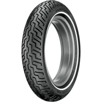 Tire - D402 - Front - Mt90-16 - Narrow Whitewall - 72H 1