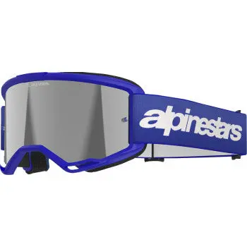 Vision 3 Goggle - Wordmark - Blue - Silver Mirror 1