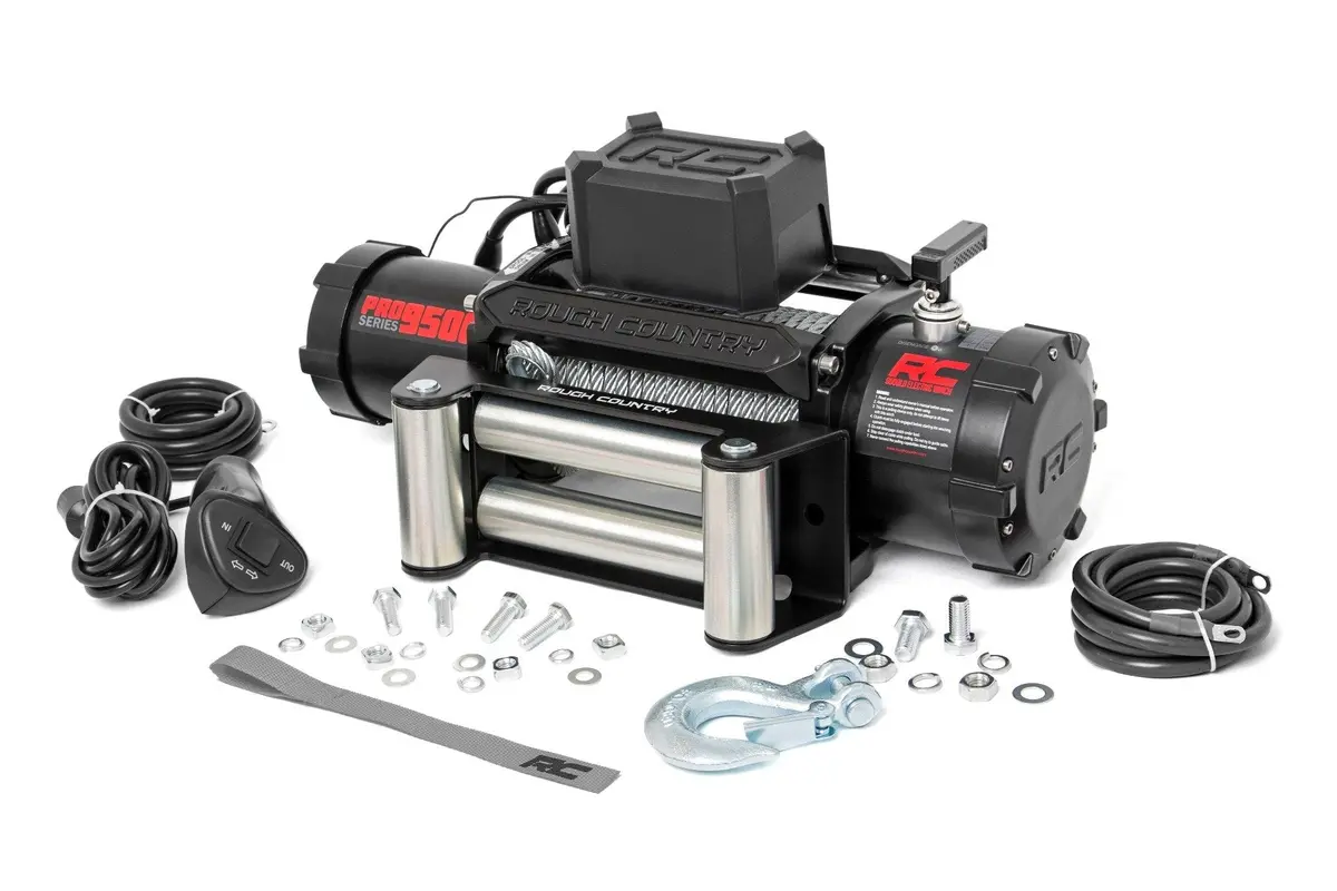 9500-Lb Pro Series Winch | Steel Cable 1