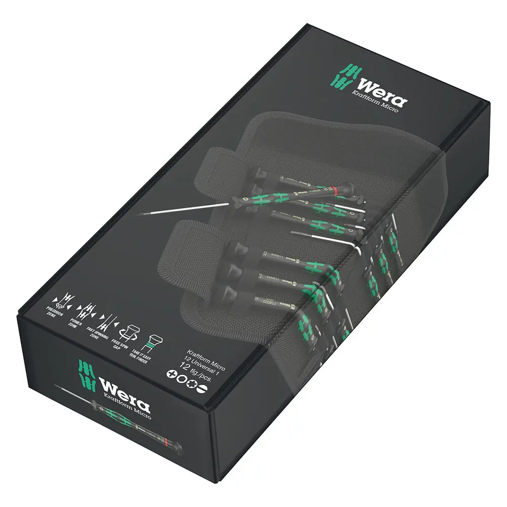 Wera Kraftform Micro Screwdriver 12 Piece Set For Electronics 2