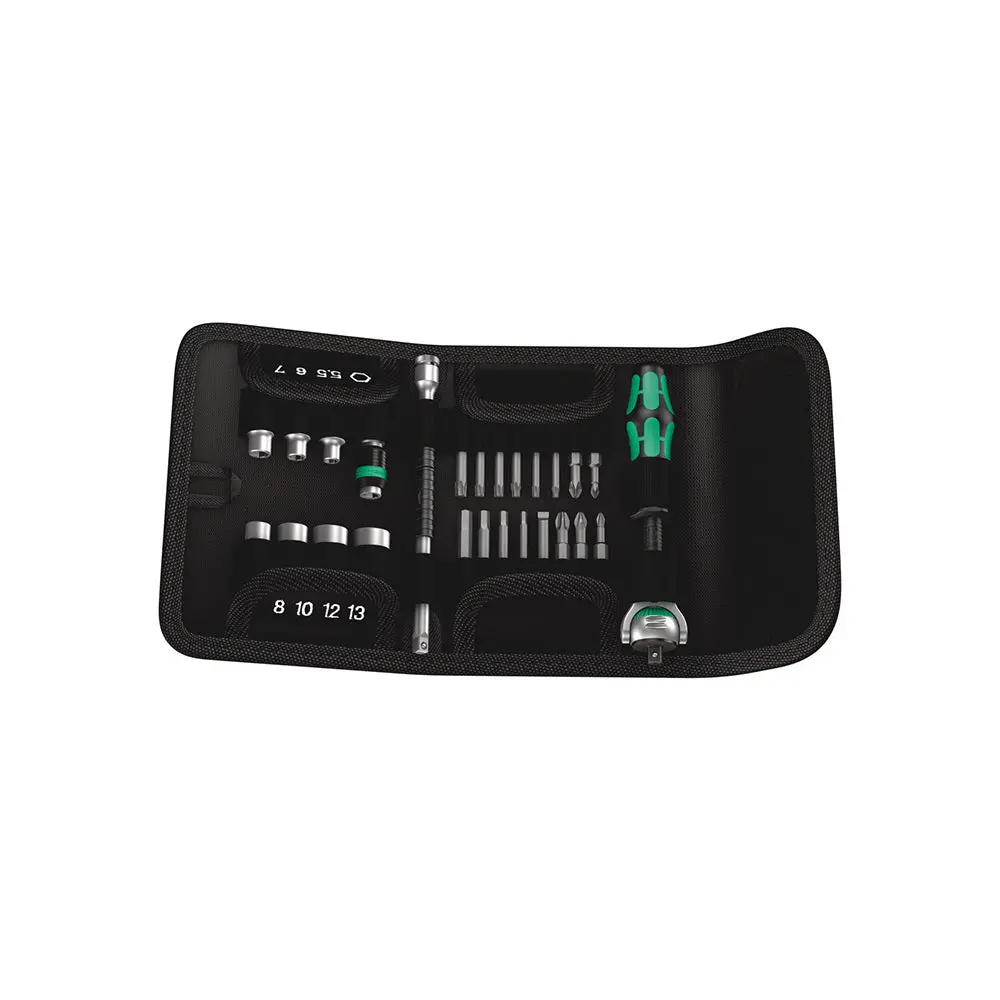 Wera Kraftform Kompakt Zyklop Speed 1/4" Ratchet & 26 Piece Set 1