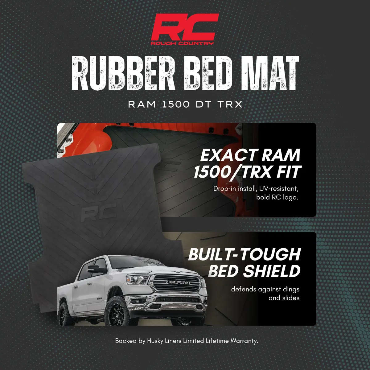 Rough Country Rubber Bed Mat Ram 1500 Dt Trx 1