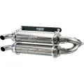 Dual Slip-On Mufflers - Brushed Stainless Steel 2