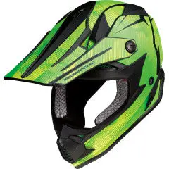 Youth F.I. Helmet - Agroid Camo - Mips - Yellow/Green Small 1