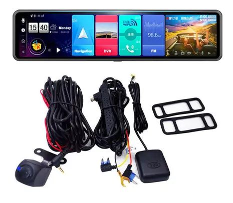 Android Reverse Mirror Gps Bluetooth Dash Cam 1