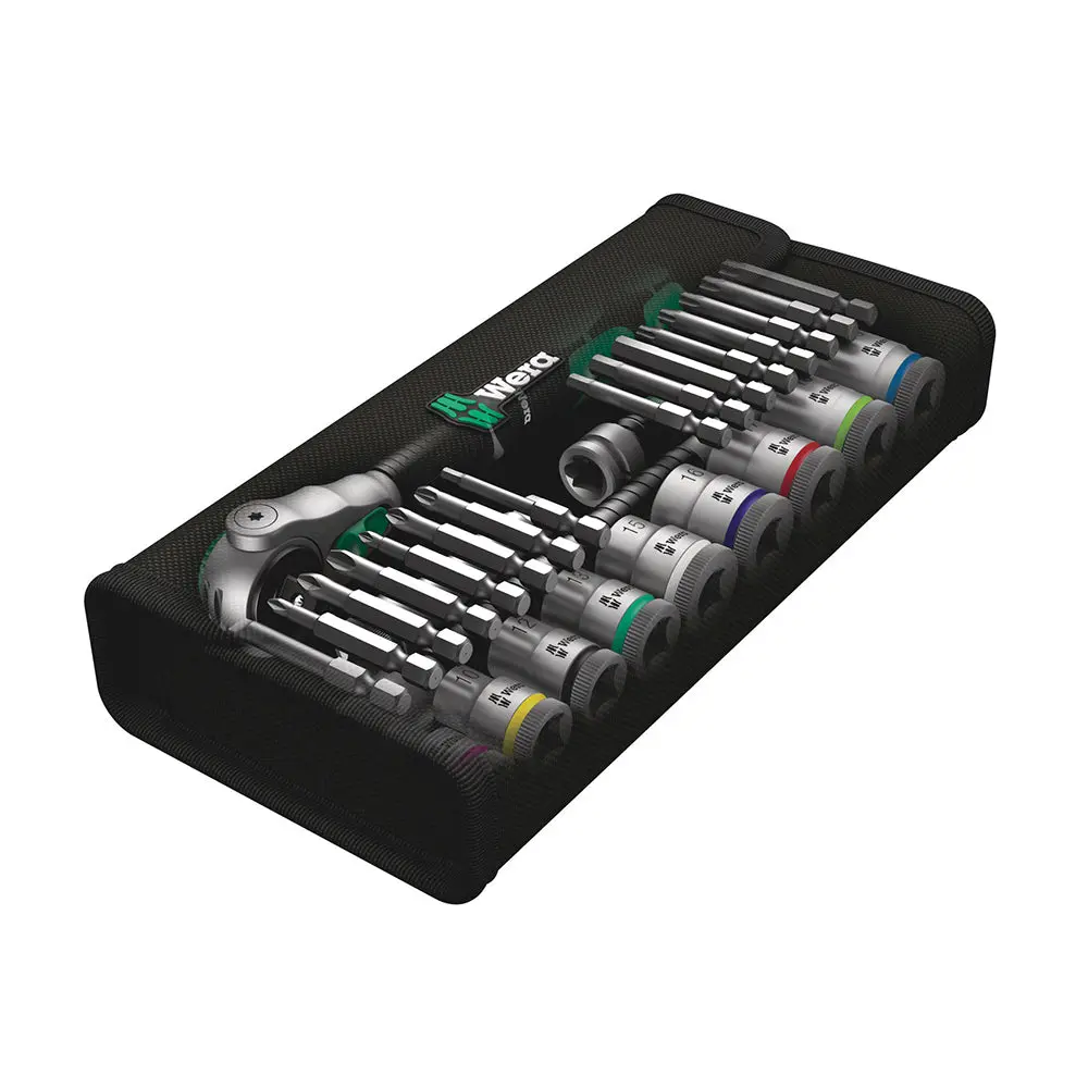 Wera 8100 Sb 6 Zyklop Speed 3/8" Drive Ratchet With 29 Piece Set 2