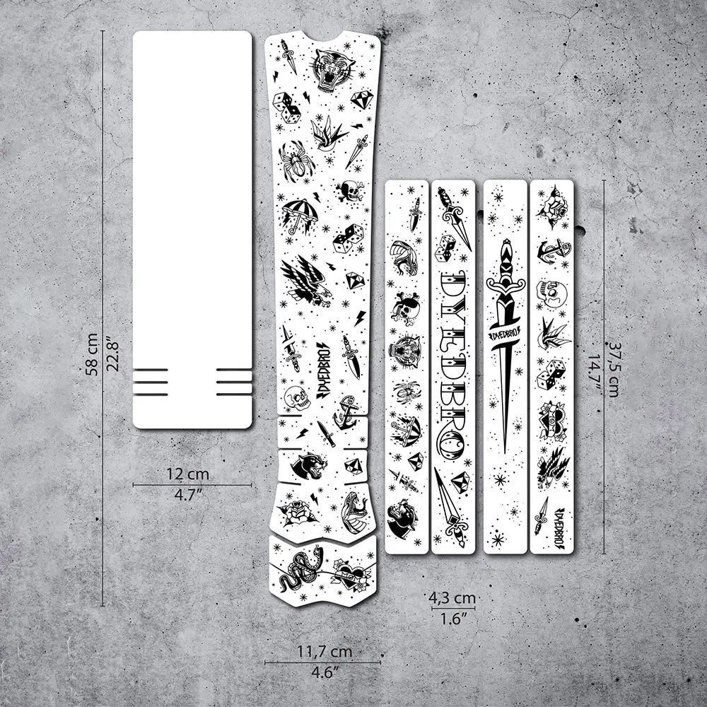 Dyedbro Ebike Frame Protection - Old School Tattoo 2