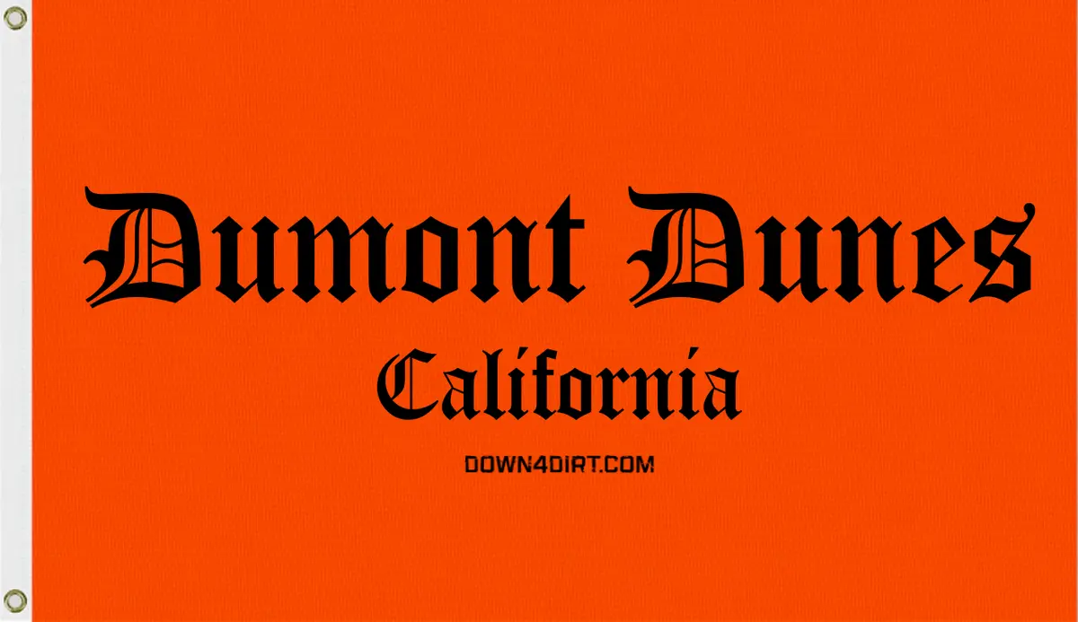 Dumont Sand Dunes Utv Atv Flag 12X18 Single Side Print 2
