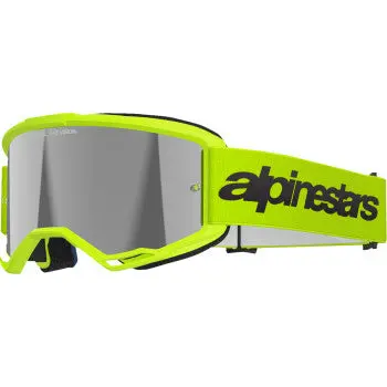 Vision 3 Goggle - Wordmark - Yellow Fluo - Silver Mirror 1