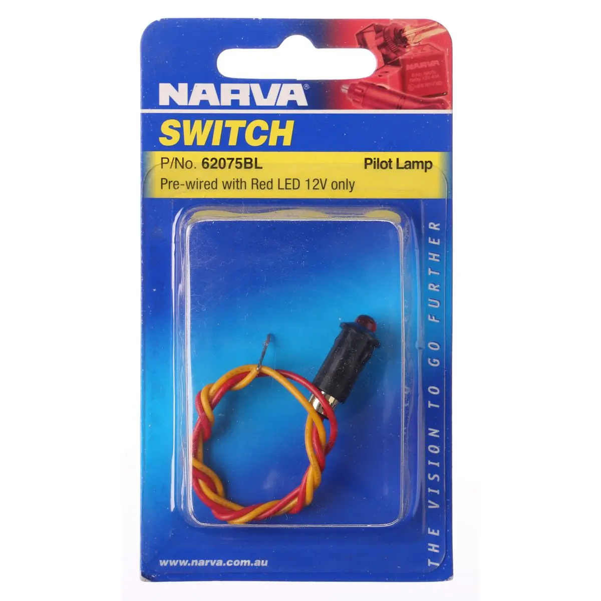 Narva 12 Volt Pilot Lamp Pre-Wired With Red Led 1