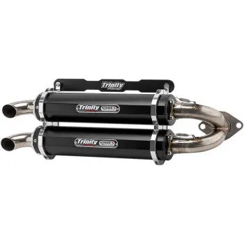 Stage 5 Slip-On Dual Muffler - Black 1