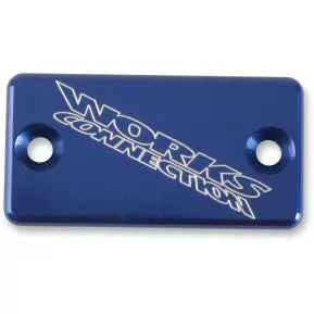 Anodized Billet Aluminum Front Brake Reservoir Cover - Blue 1