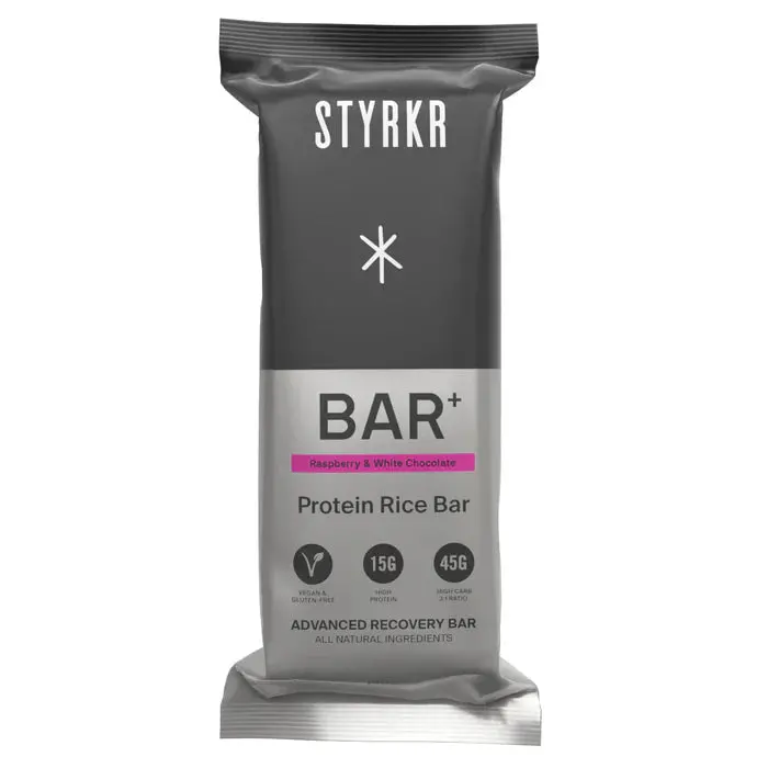 Styrkr Bar+ Raspberry & White Chocolate Recovery Bar - Single 1