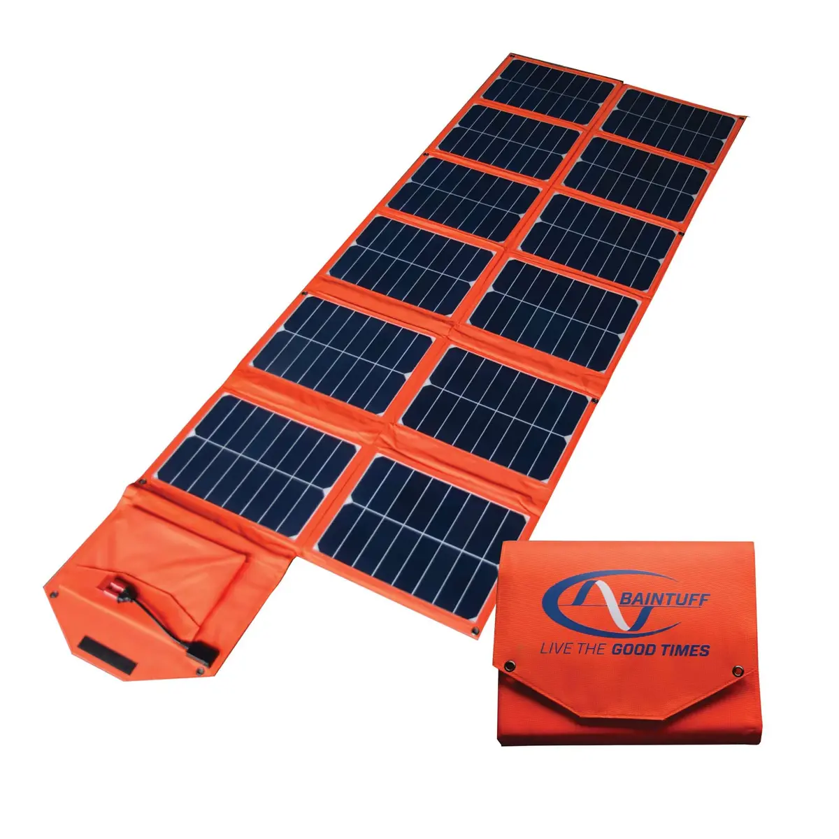 Baintech Foldable Solar Blanket 180 Watt – Orange With Pwm 1