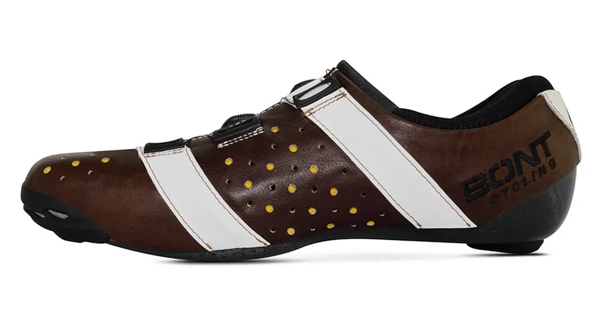 Bont Road Shoes Vaypor Brown/White Stripes 3