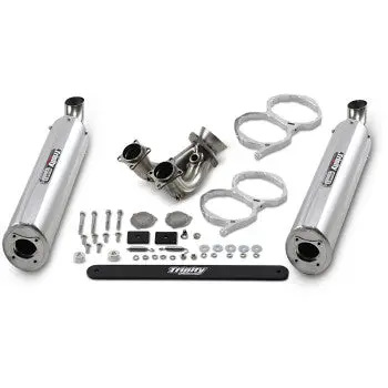 Stage 5 Slip-On Muffler - Brushed Aluminum 1
