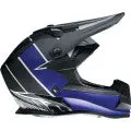 Youth F.I. Helmet - Fractal - Mips -Matte Black/Blue - Medium 2