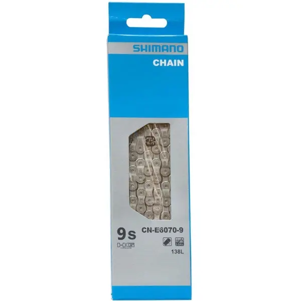 Shimano Cn-E6070 Chain 9 Speed E Bike Specific 138 Links 1