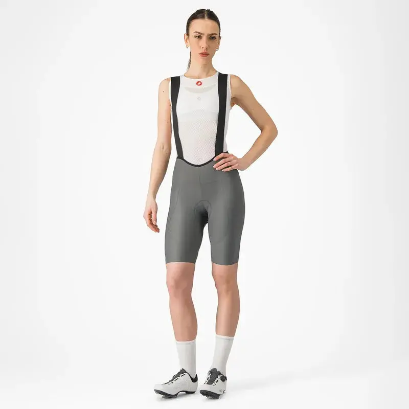 Castelli Espresso Women's Dt Bibshort  Gunmetal Grey 1