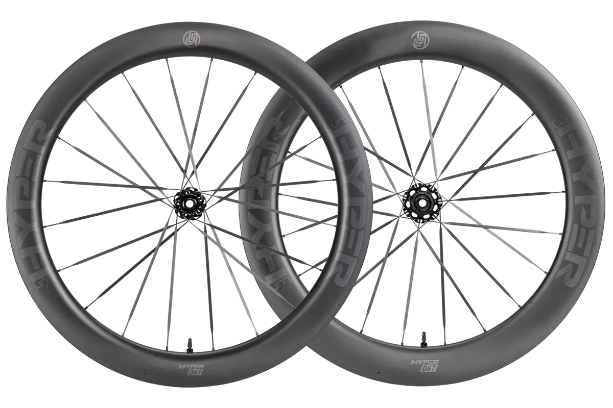 Lún: Hyper 3 D67 (60Mm & 68Mm) Disc Brake Carbon Wheelset - Matte Finish With Laser Etched Logos 1