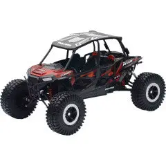 Polaris Rzr Xp 4 Turbo Eps Rock Crawer - 1:18 Scale - Titanium Metalilic 1