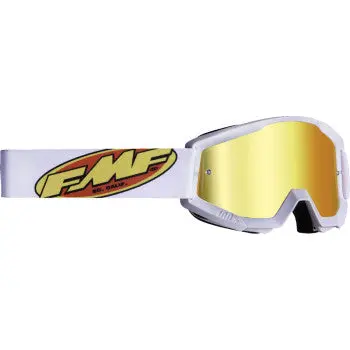 Youth Powercore Goggles - Core - White - Red Mirror 1
