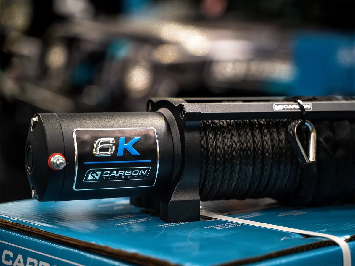 Carbon Offroad Long Drum 6000Lb Atv/Small 4X4 Winch 2