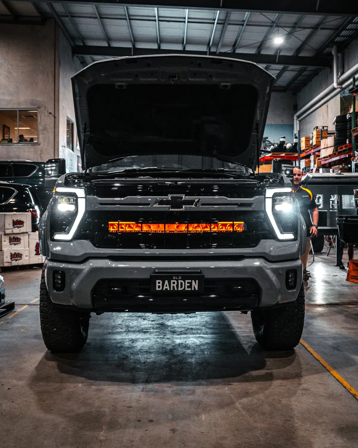 Behind Grille Light Bar Kit To Suit Chev 2500 2024+ Model 2