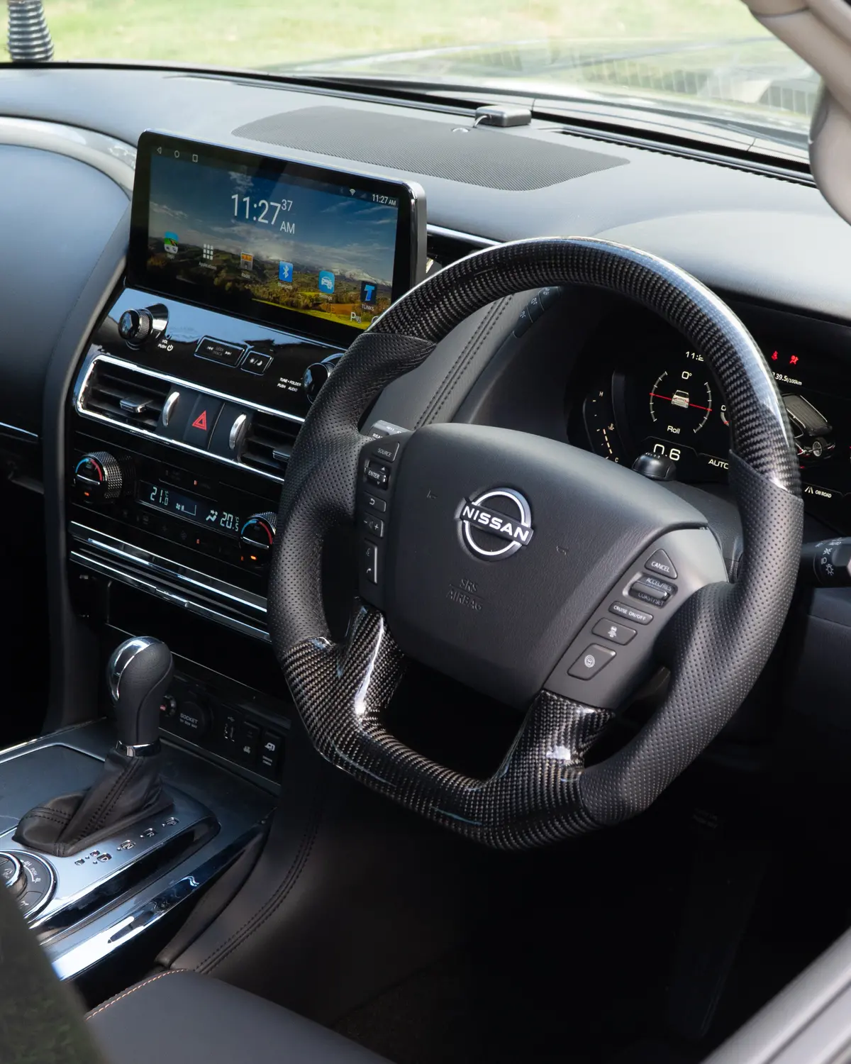 Alpha Series - Carbon Steering Wheel To Suit Nissan Y62 Patrol S5 1