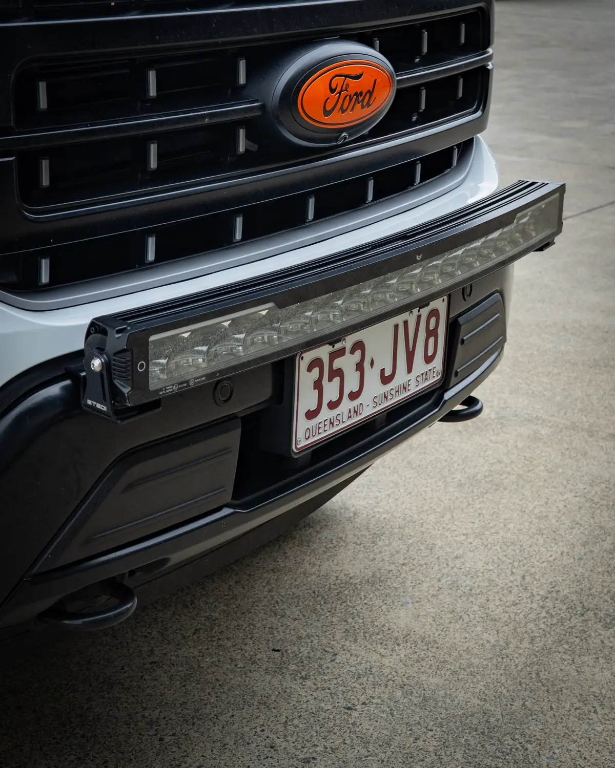 Light Bar Bracket Kit To Suit Ford F150 Using 40 Inch St2k Touch 40 Inch Curved Led Light Bar 1