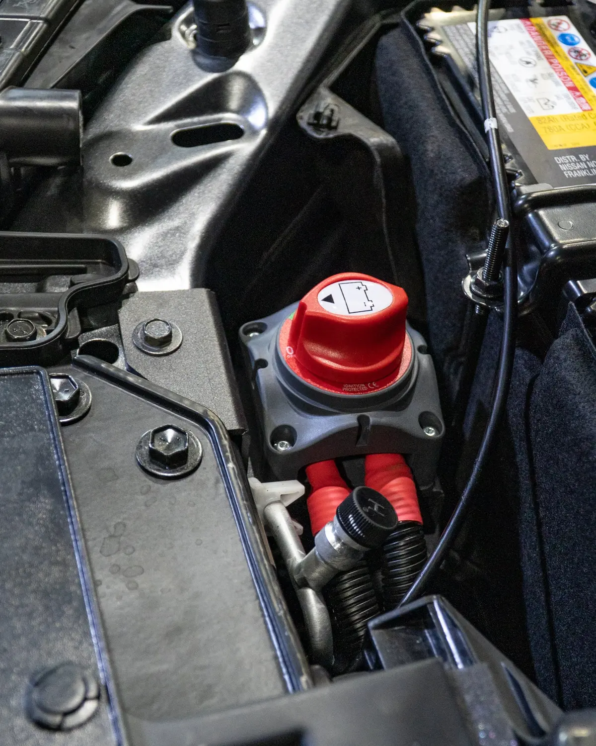 Winch Isolator Bracket To Suit Nissan Y62 Patrol Under Bonnet 1