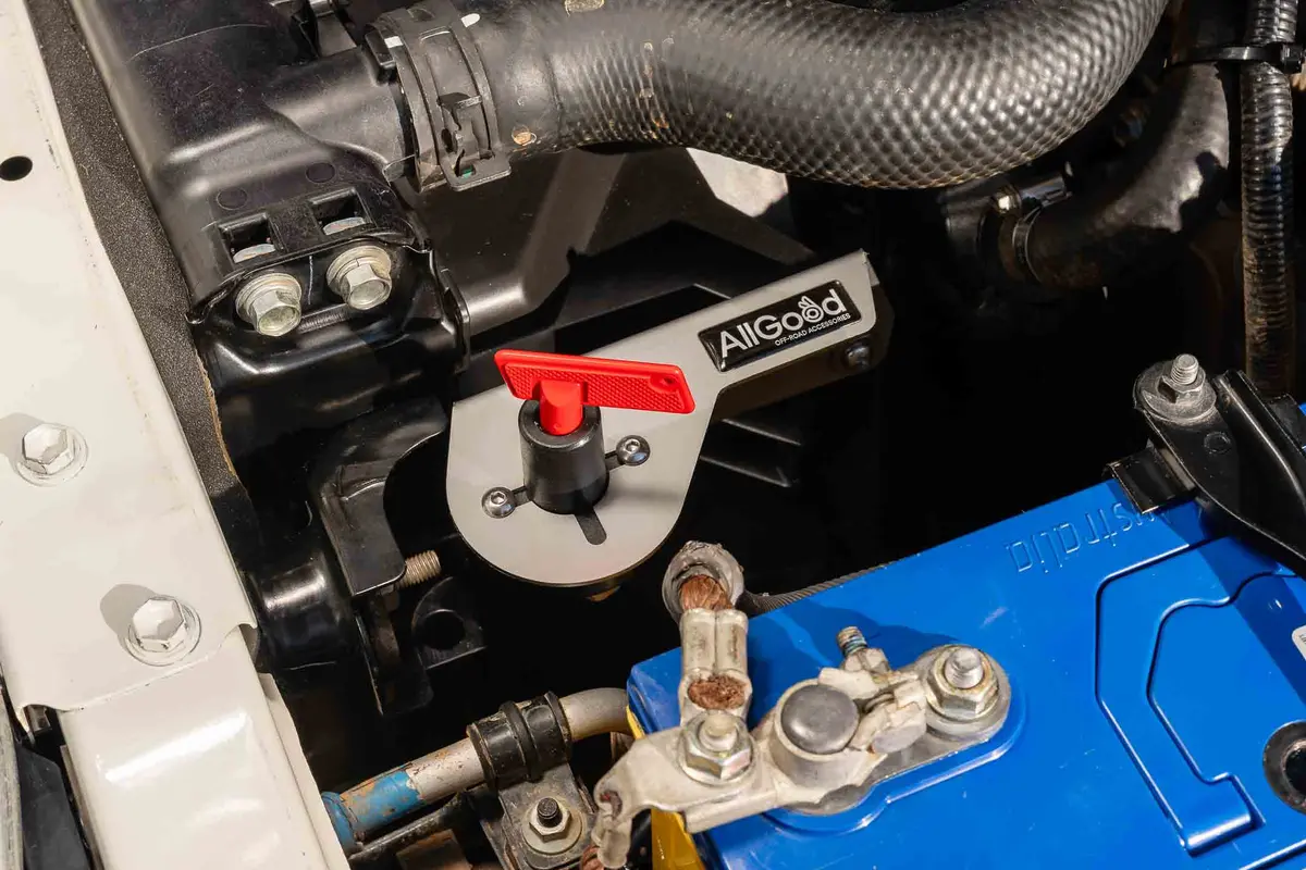 Toyota 70 Series Landcruiser Winch Isolator Bracket 1