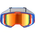 Vision 8 Goggle - Wordmark - Blue/Orange - Red Mirror 2