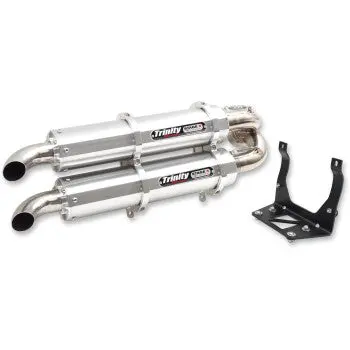 Stage 5 Slip-On Dual Muffler - Aluminum 1