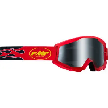 Powercore Sand Goggles - Flame - Red - Smoke 1
