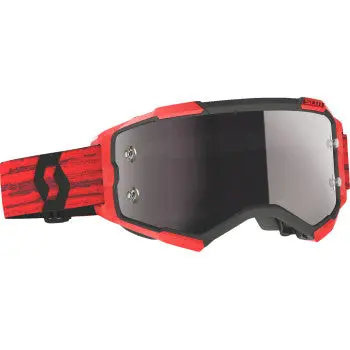 Fury Goggle - Red - Silver Chrome Works Lens 1