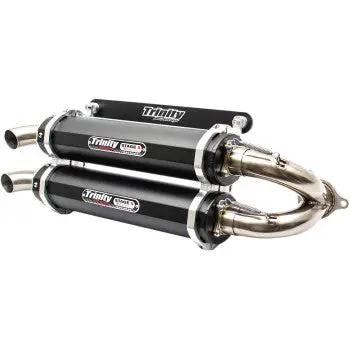 Stage 5 Slip-On Dual Muffler - Black 1