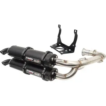 Stage 5 Dual Exhaust - Cerakote Black 1