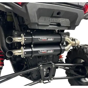 Dual Slip-On Mufflers - Brushed Aluminum 1