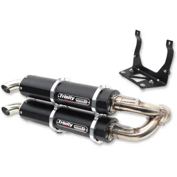 Stage 5 Slip-On Dual Muffler - Black 1