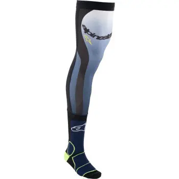 Knee Brace Socks - Navy/Black/Yellow - Large/Xl 1