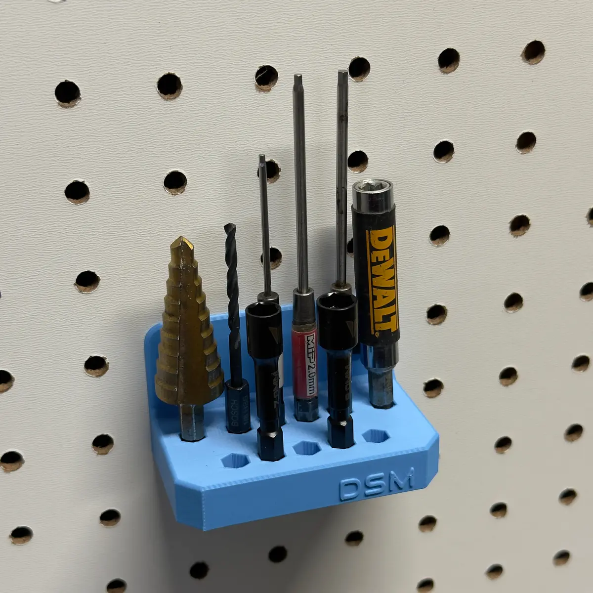 Wall Mount Bit Holder (1/4 Drive Hex) 1