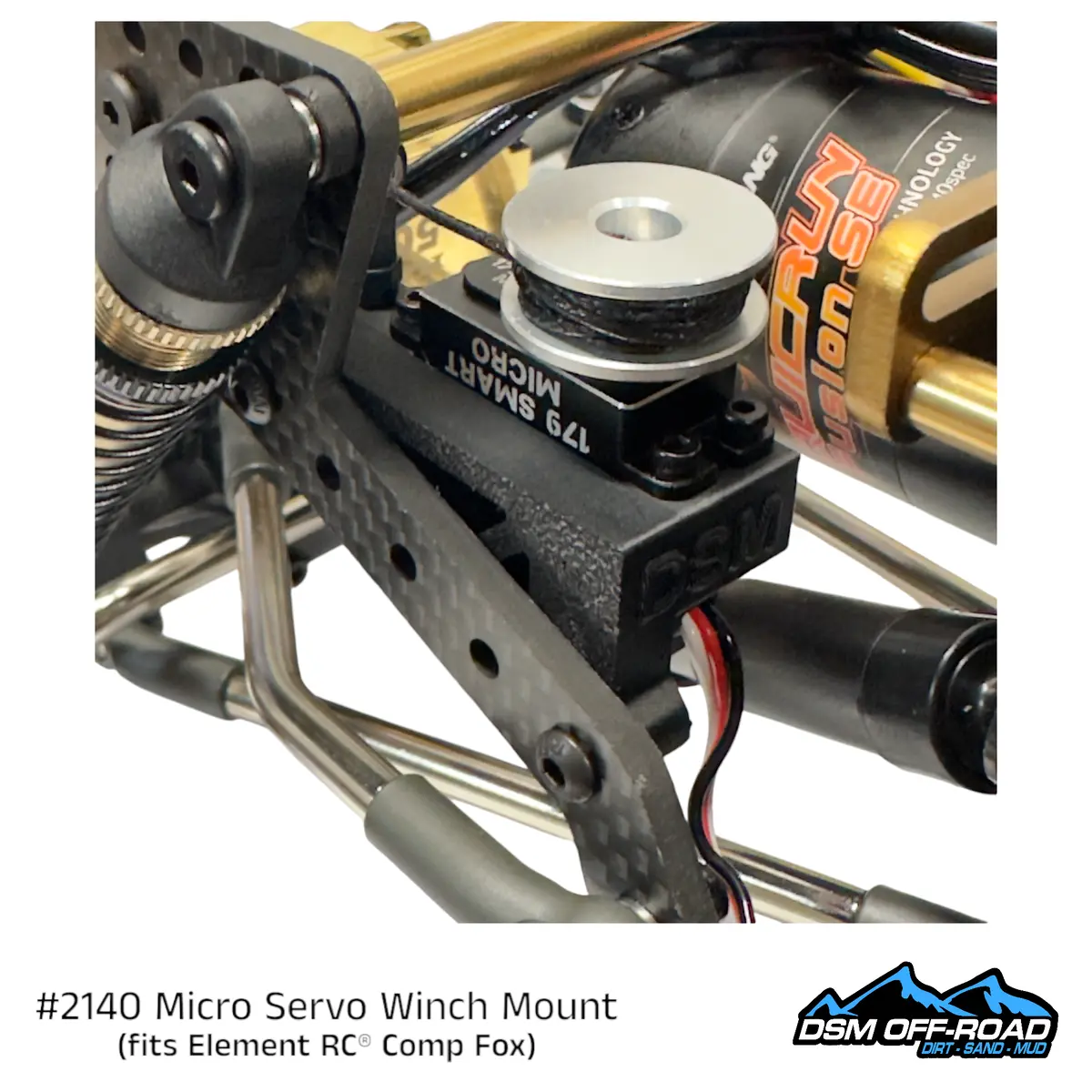 Micro Servo Winch Mount (Fits Element Rc® Comp Fox) 1
