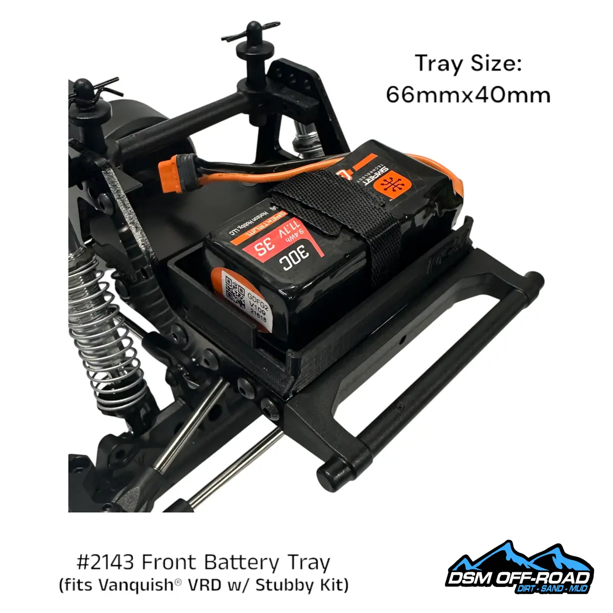Small Front Battery Tray (Fits Vanquish® Vrd With Stubby Kit) 1