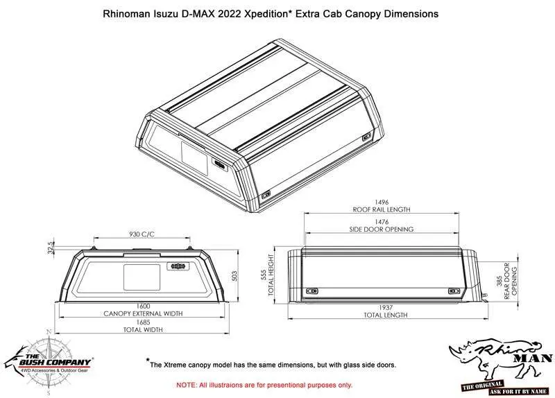 Rhinoman Caprax Canopy for Isuzu D-Max – Heavy-Duty Canopy System - Image 8
