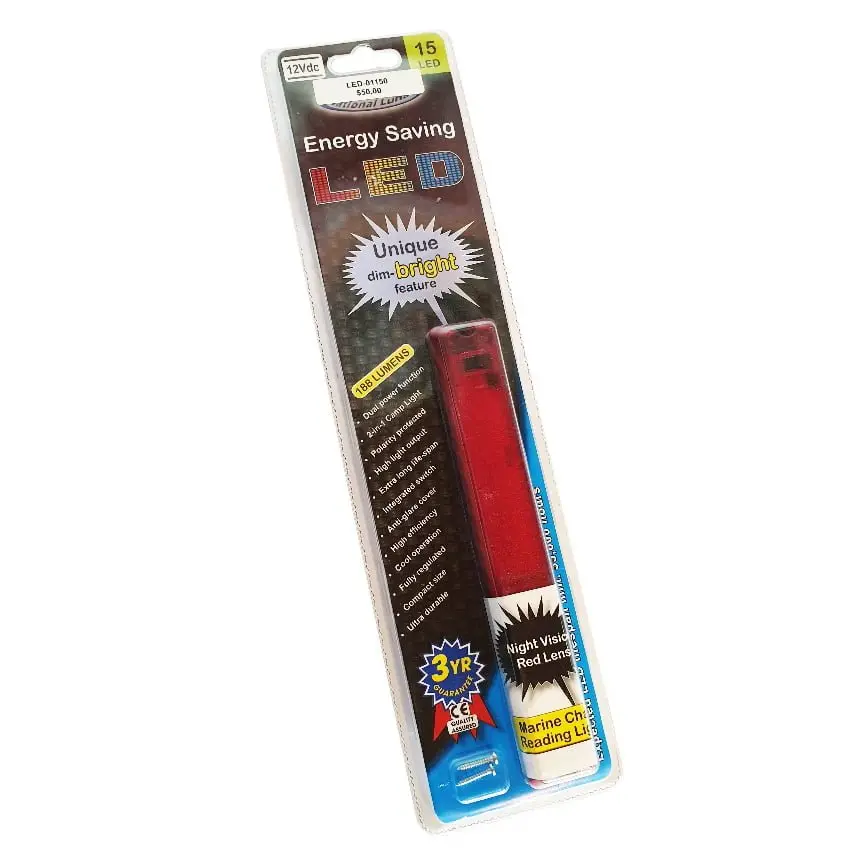 15 Led Plastic Red 2 In 1 Camp Light | National Luna 1