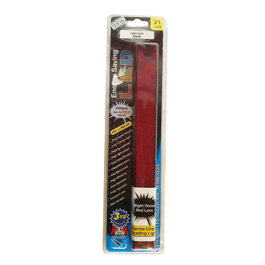 21 Led Plastic Red 2 In 1 Camp Light | National Luna 1