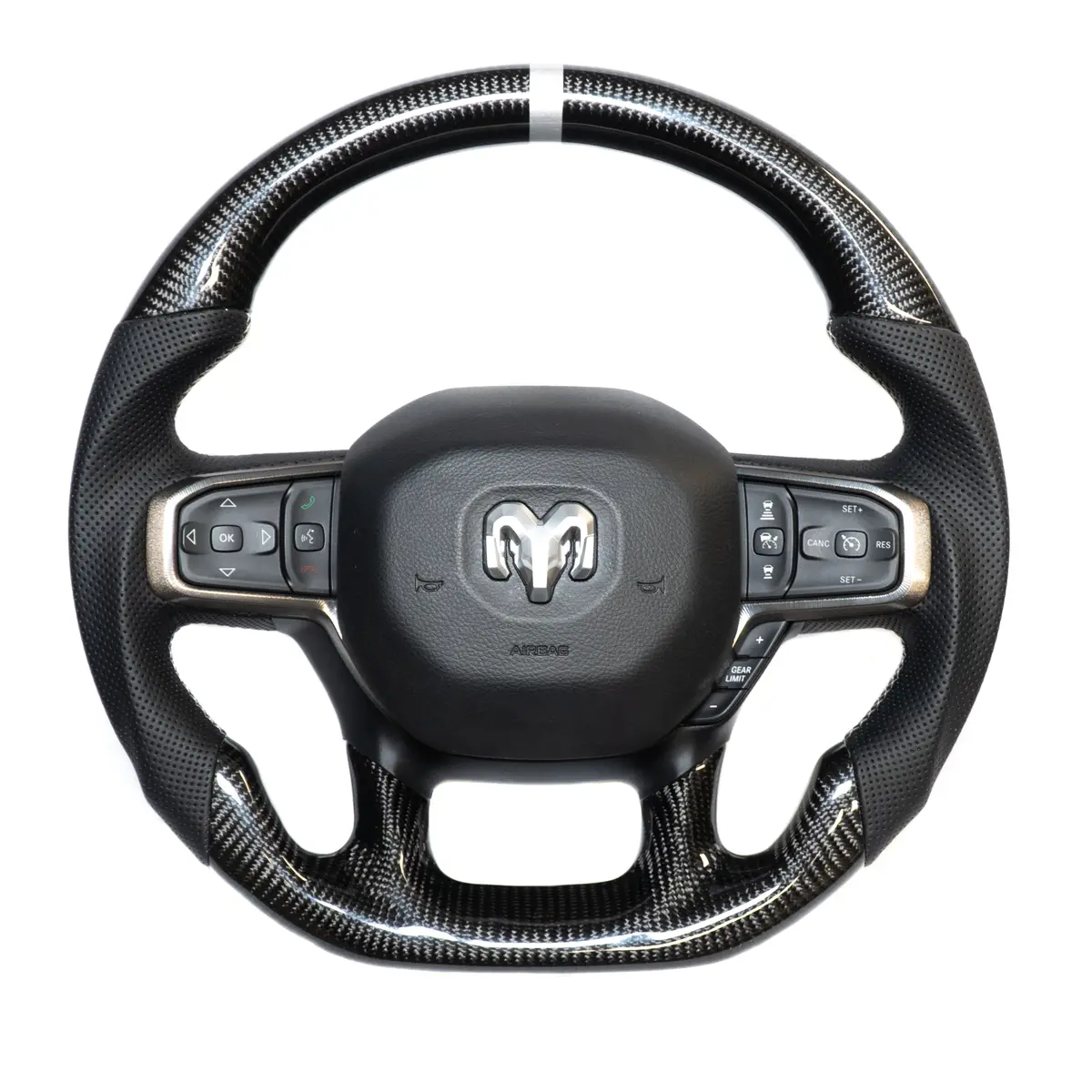 Alpha Series - Carbon Steering Wheel To Suit Ram Dt 1500 1
